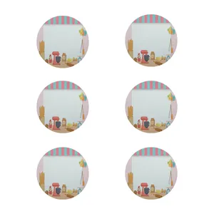 زیر لیوانی طرح آشپزخانه کد 8118 بسته 6 عددی