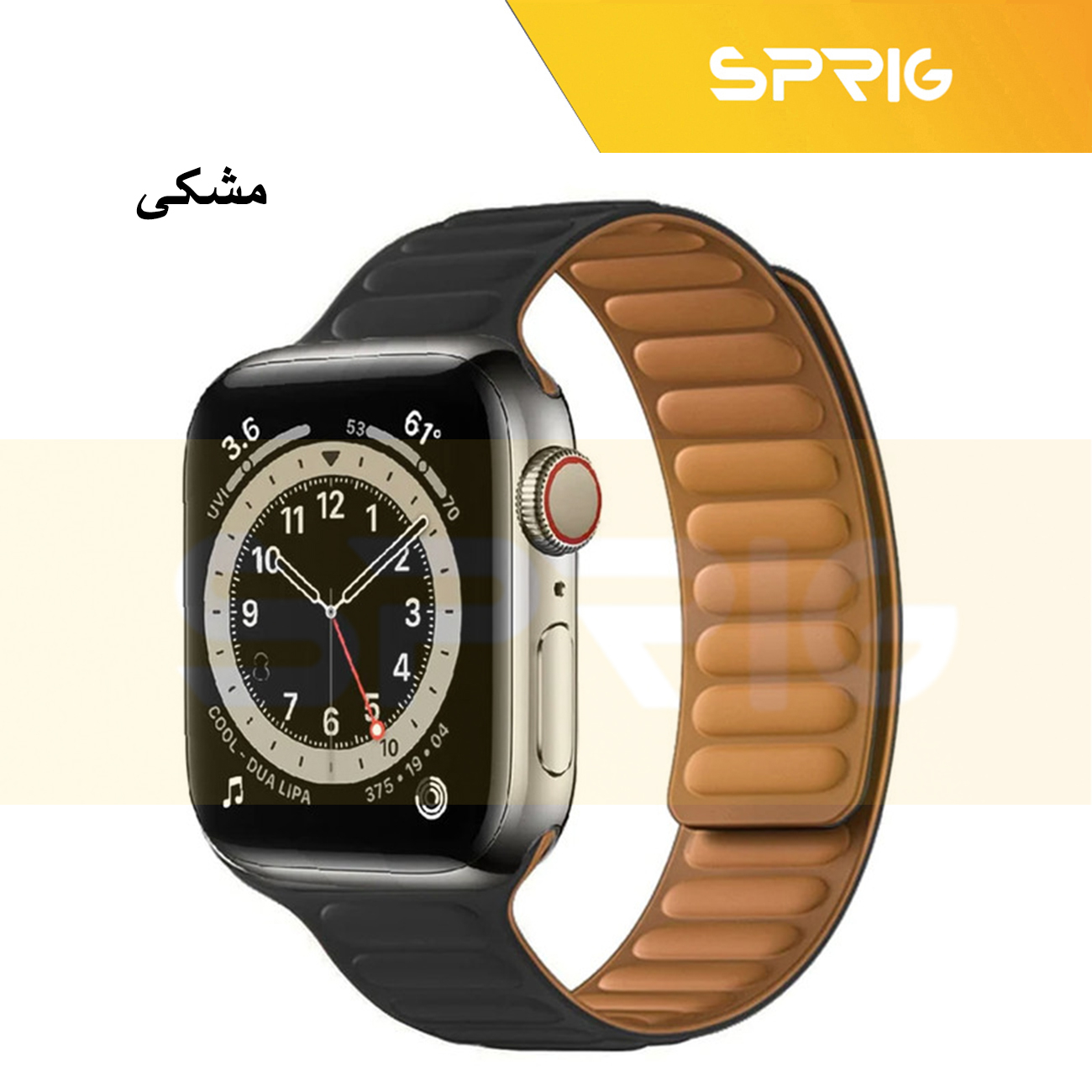 بند اسپریگ مدل Magnetic Loop مناسب برای اپل واچ سری Se/Ultra/1/2/3/4/5/6/7/8/9 سایز 42/44/45/49 میلی متری