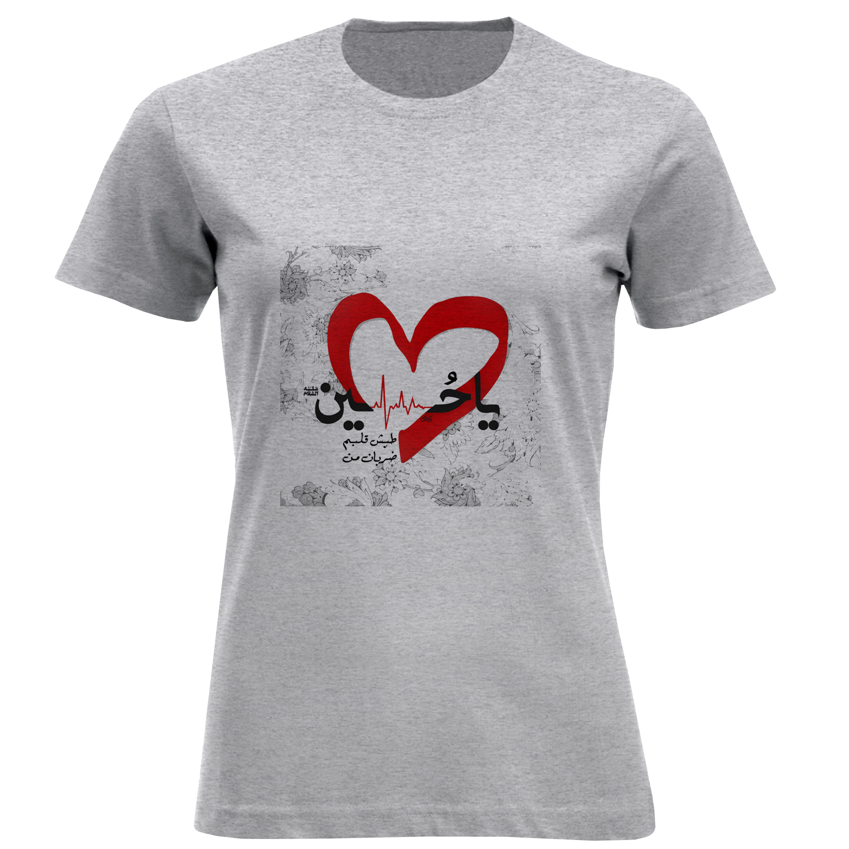 تی شرت آستین کوتاه زنانه مدل یاحسین D808