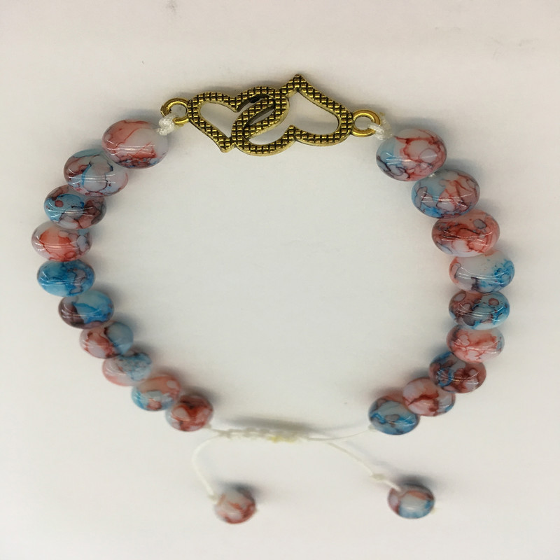 دستبند دخترانه طرح قلب کد A01 دستبند دخترانه طرح قلب کد A01