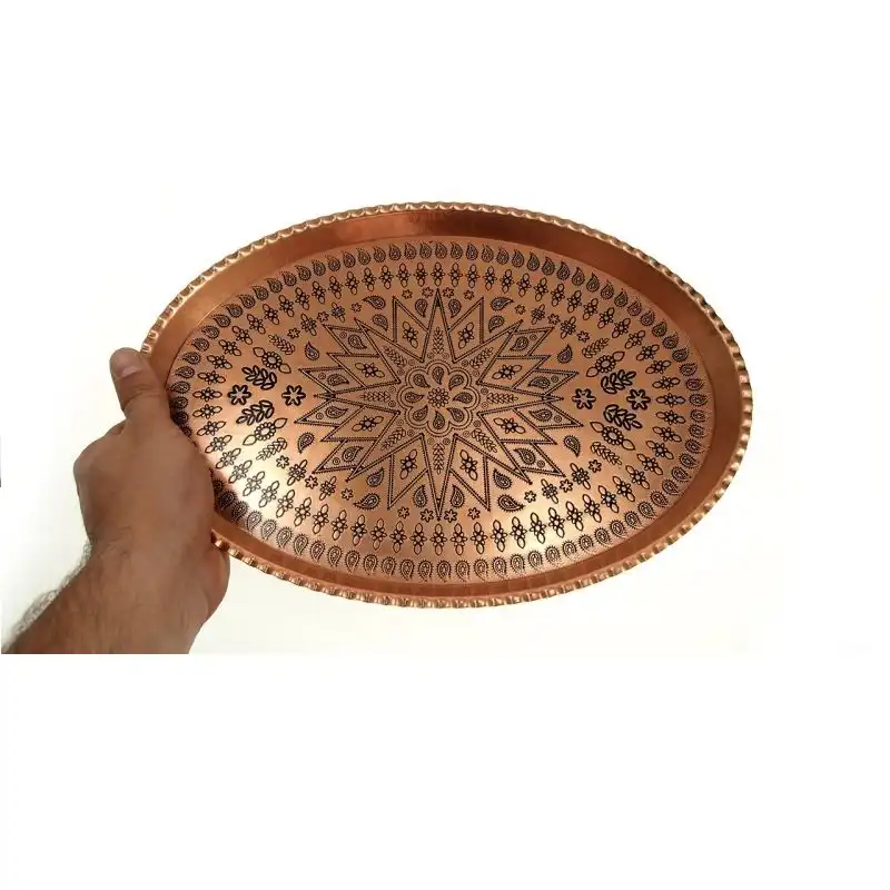 سینی مسی طرح دار کد S_4200