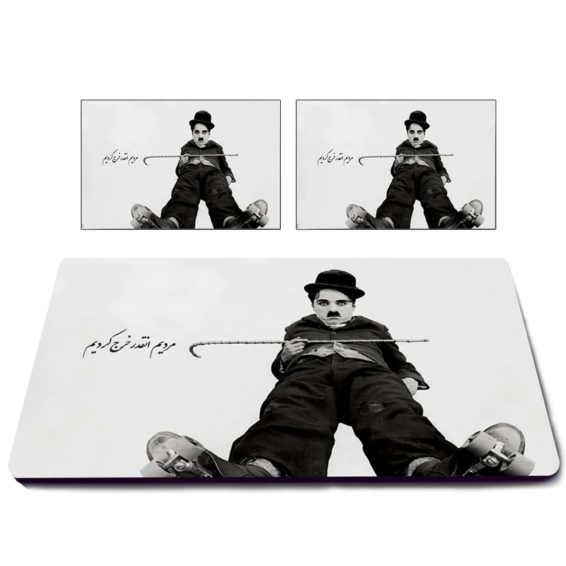 استیکر کارت مدل چارلی چاپلین مجموعه 3 عددی