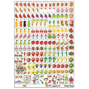 برچسب هیلا مدل آموزشی تشویقی طرح میوه ها بسته 10 عددی