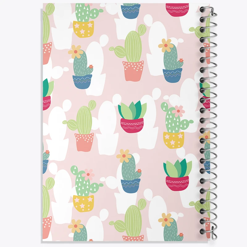 دفتر شطرنجی 50 برگ خندالو مدل کاکتوس کد N617