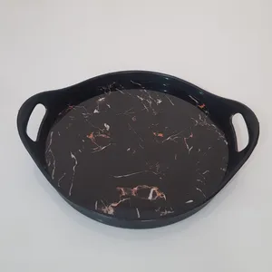 سینی طرح سنگی دسته دار کد 300