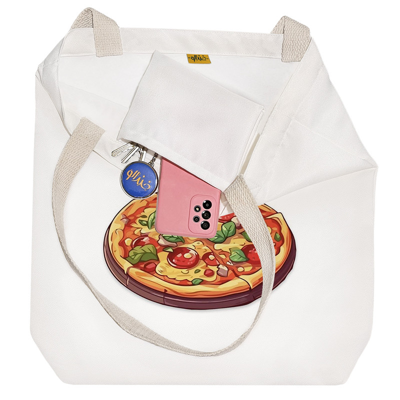 ساک خرید خندالو مدل پیتزا Pizza کد H716