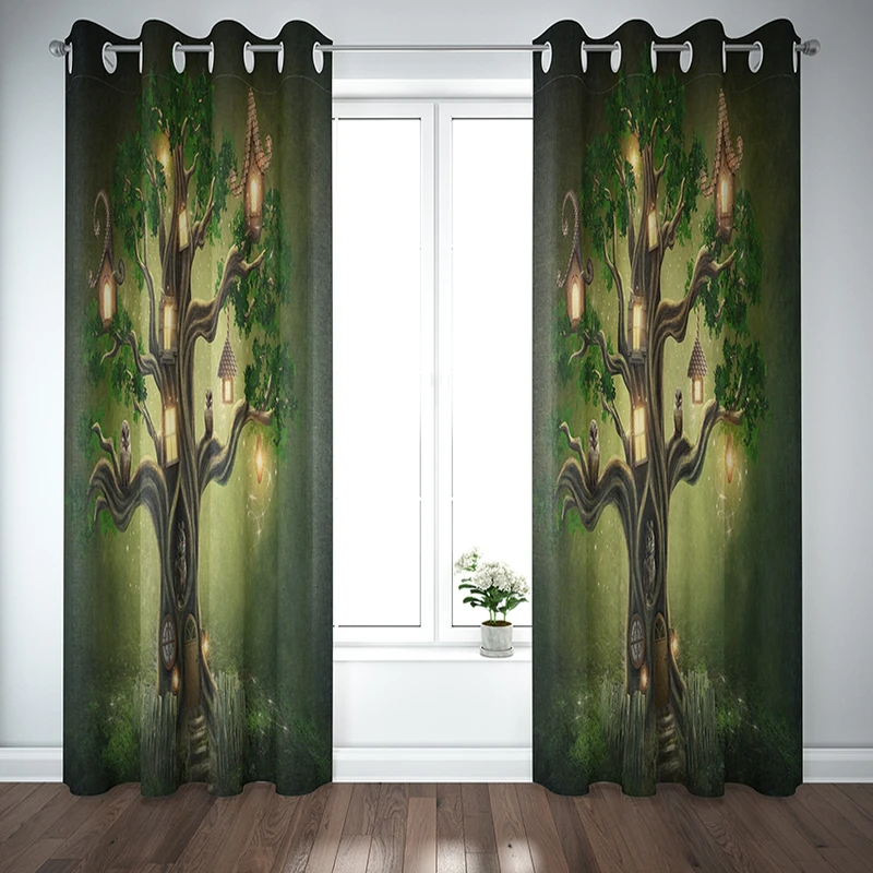 پرده مدل پانچی کد DK300 27 سایز 300x135 سانتی متر