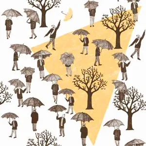 کاغذکادو مریخ مدل پارچه ای rainy day 080