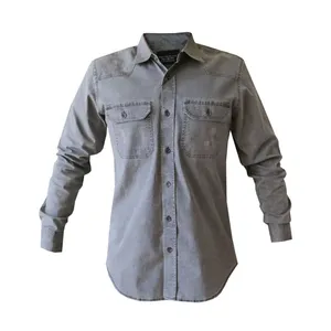 پیراهن آستین بلند مردانه مدل کتان MA1131