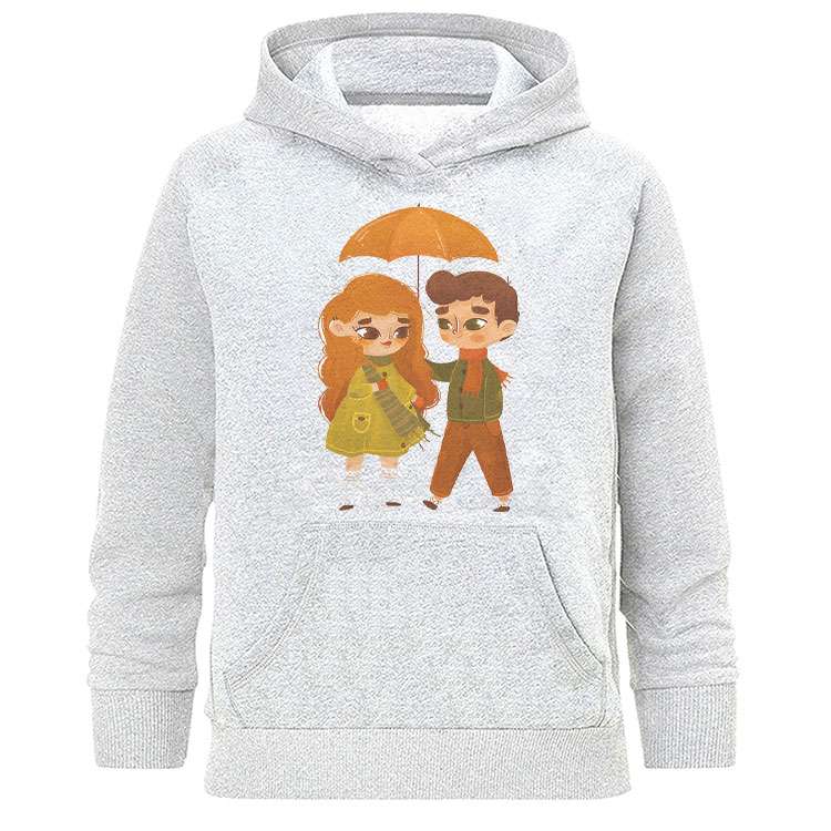 هودی زنانه طرح پاییز عاشقانه مدل H500