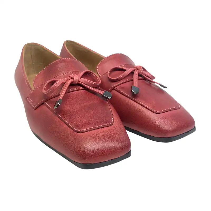 کفش زنانه سرزمین چرم مدل 1686 رنگ قرمز