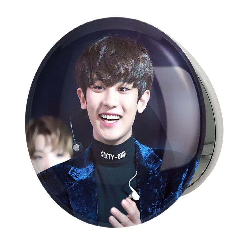 آینه جیبی خندالو طرح پارک چانیول گروه اکسو EXO مدل تاشو کد 13334 