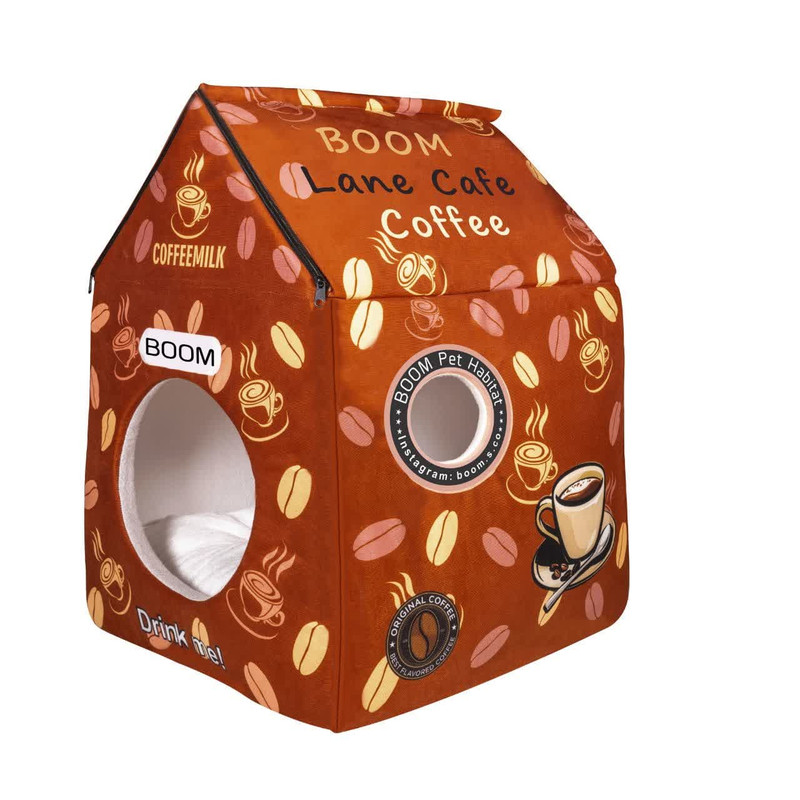 جای خواب سگ و گربه مدل لانه کافه قهوه