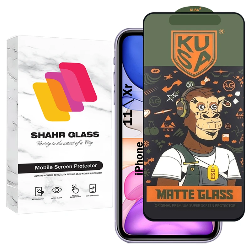 محافظ صفحه نمایش شهر گلس مدل GRKUSA مناسب برای گوشی موبایل اپل iPhone 11 / iPhone Xr