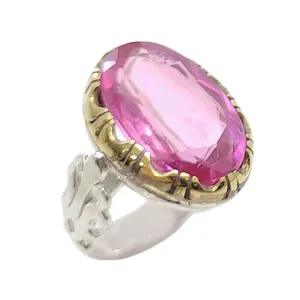 انگشتر نقره مردانه مدل توپاز کد 5419315