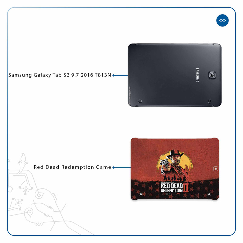 برچسب پوششی ماهوت مدل Red-Dead-Redemption-Game مناسب برای تبلت سامسونگ Galaxy Tab S2 9.7 2016 T813N