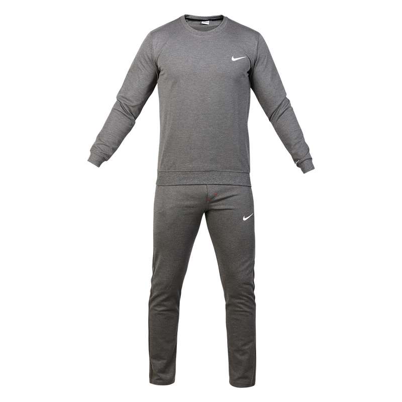 ست تی شرت و شلوار مردانه مدل اسلش رنگ طوسی تیره