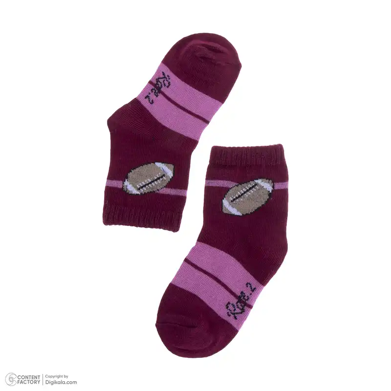 جوراب بچگانه مدل فوتبال کد 6