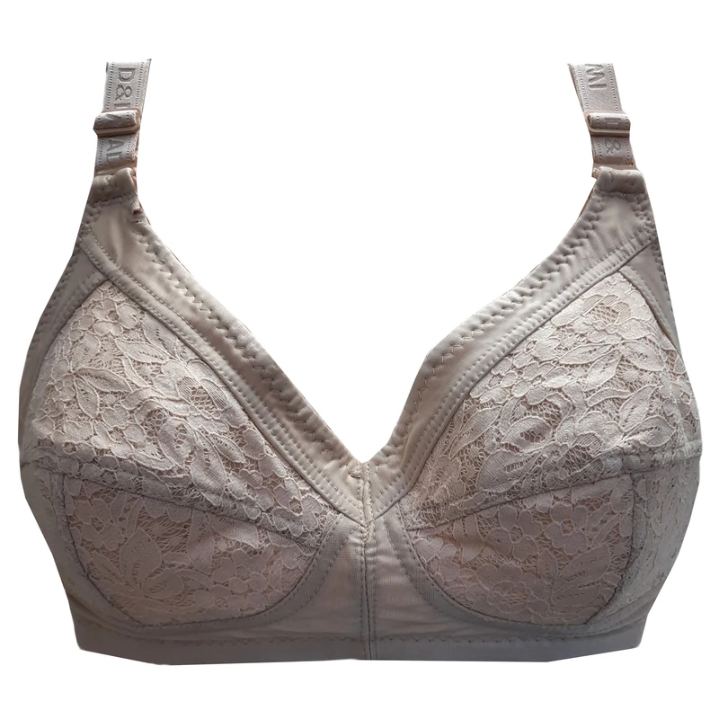 سوتین زنانه مدل کتان زیر نخ طرح گیپور