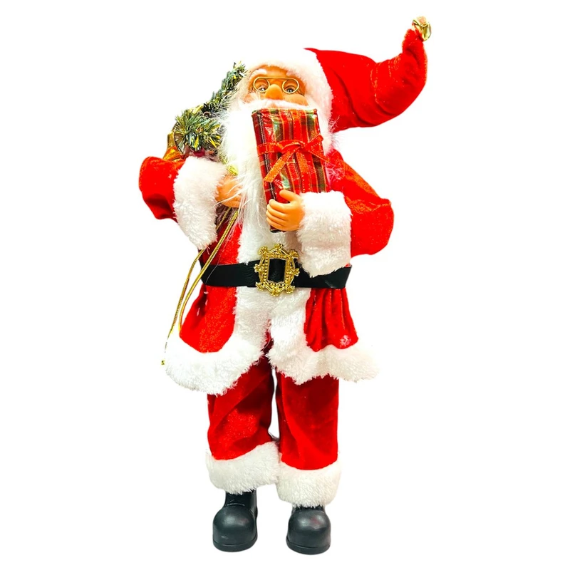 عروسک مدل بابانوئل کادو به دست ارتفاع 60 سانتی متر 