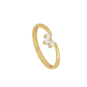  انگشتر طلا 18 عیار زنانه قیراط کد GH5196