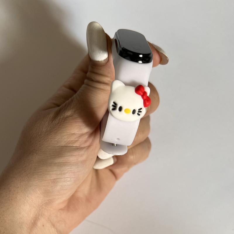 ساعت مچی دیجیتال بچگانه مدل ضدآب طرح کیتی کد KITTY WI TH 44