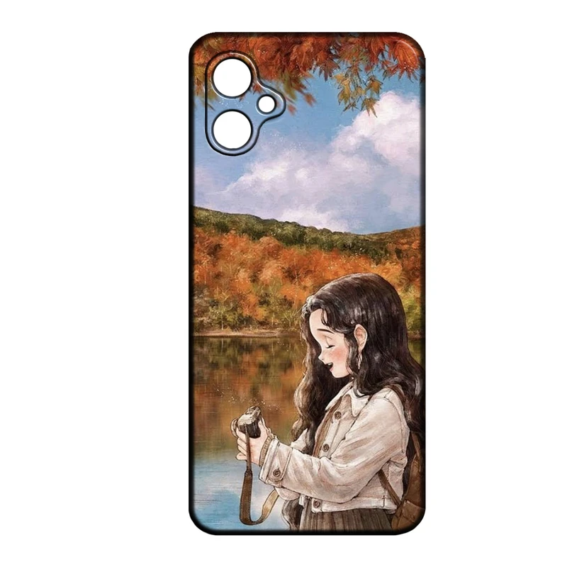 کاور طرح دخترانه کد 288 مناسب برای گوشی موبایل سامسونگ Galaxy A05