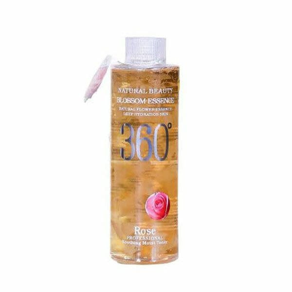 تونر پاک کننده آرایش صورت 360 مدل Rose حجم 300 میلی لیتر