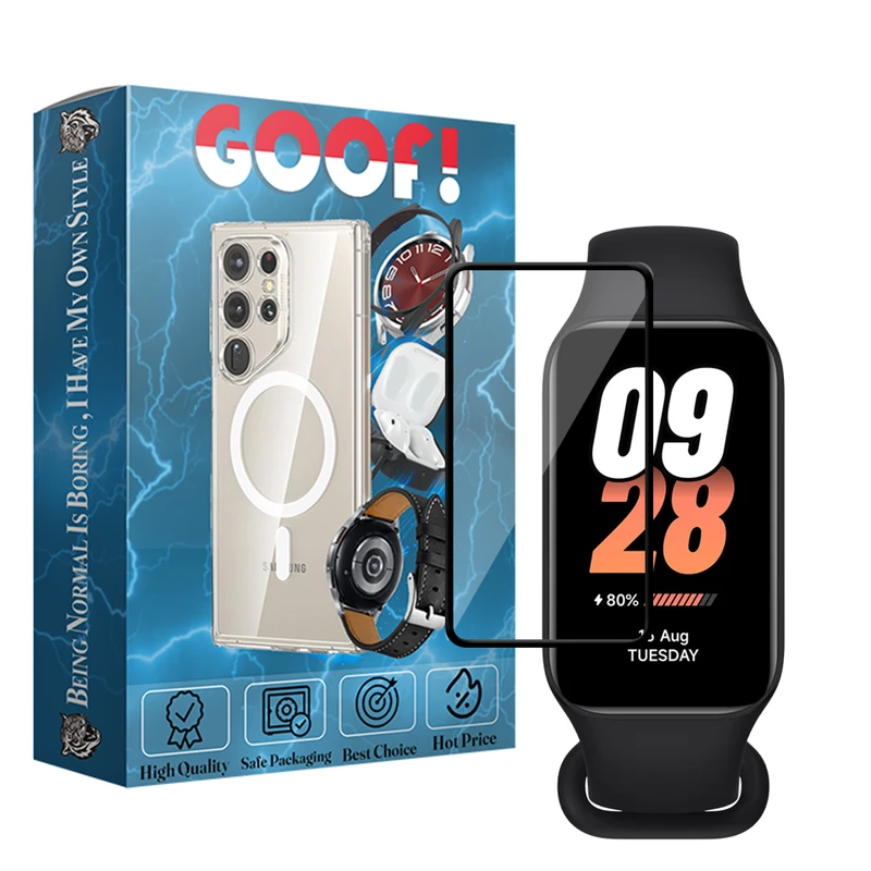 محافظ صفحه نمایش نانو گوف مدل PMMA Protector مناسب برای ساعت هوشمند شیائومی Smart band 8 active
