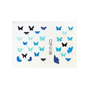 لنز ناخن مدل پروانه کد 158