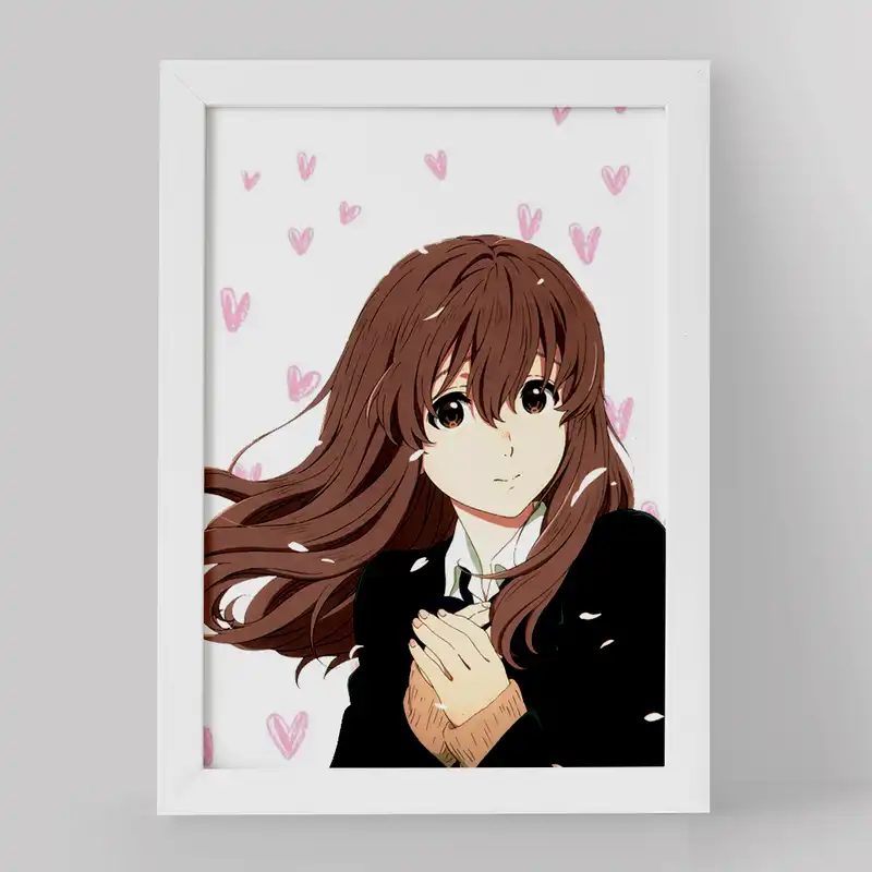 تابلو خندالو مدل شوکو نیشیمیا انیمه سایلنت ویس کد 15802