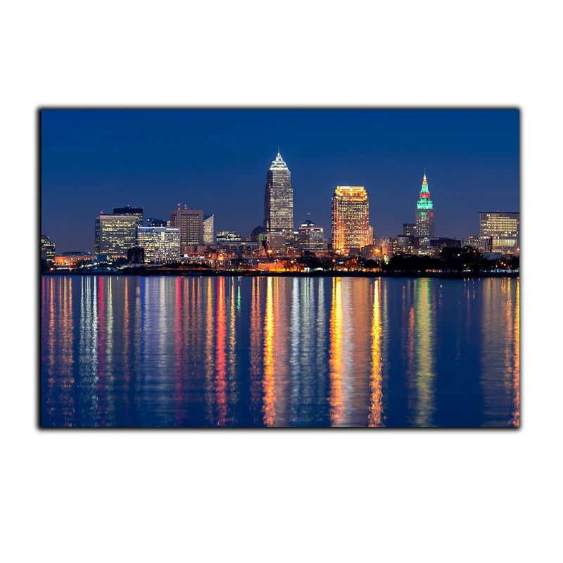 تابلو شاسی بکلیت طرح منظره شب و آسمان خراش مدل SH-S2927