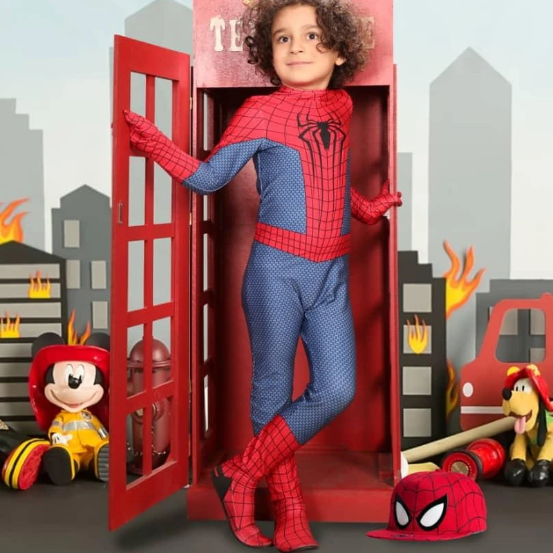 عکس شماره 13 : تن پوش مدل لباس مرد عنکبوتی کد n-3-4