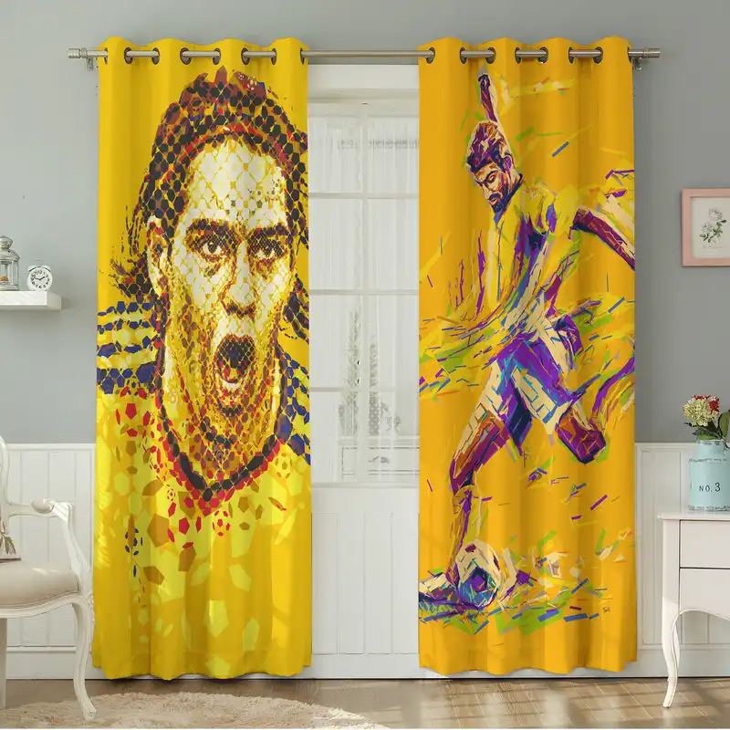 پرده نیروانا طرح چهره مدل مخمل کد 5001 سایز 140×280 سانتی متر