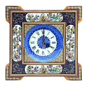 ساعت دیواری خاتم کاری کد 0034