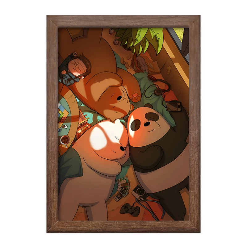 تابلو خندالو طرح سه خرس کله پوک کد F5962