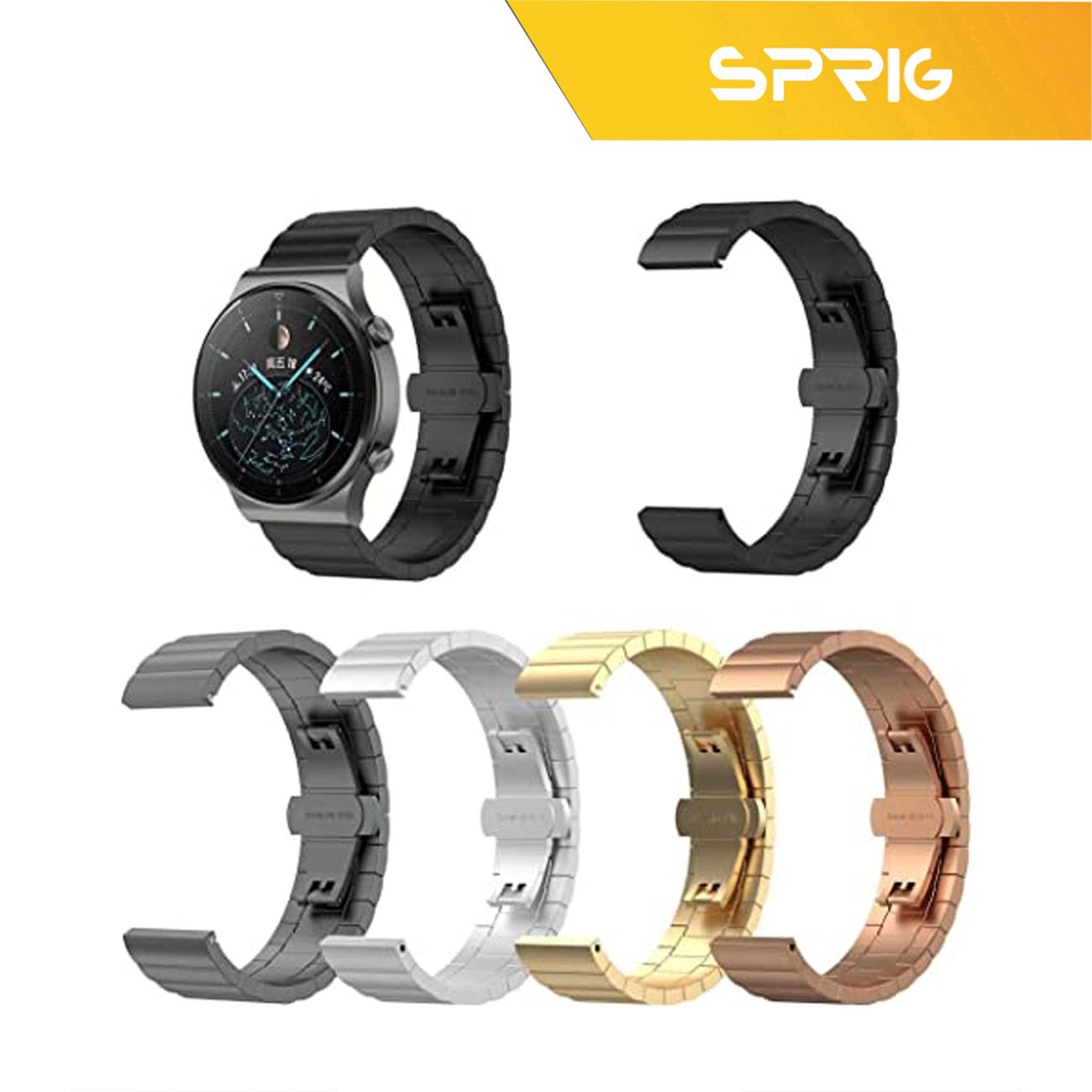 بند اسپریگ مدل Swatch مناسب برای ساعت هوشمند سامسونگ Galaxy Watch 5 40mm / Watch 5 44mm / Watch 5 pro 45mm -  - 3