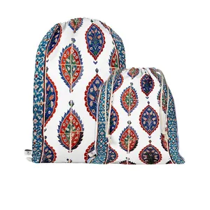 کوله پشتی ورزشی مدوپد طرح کاشی اسلیمی مدل md00119 بسته 2 عددی