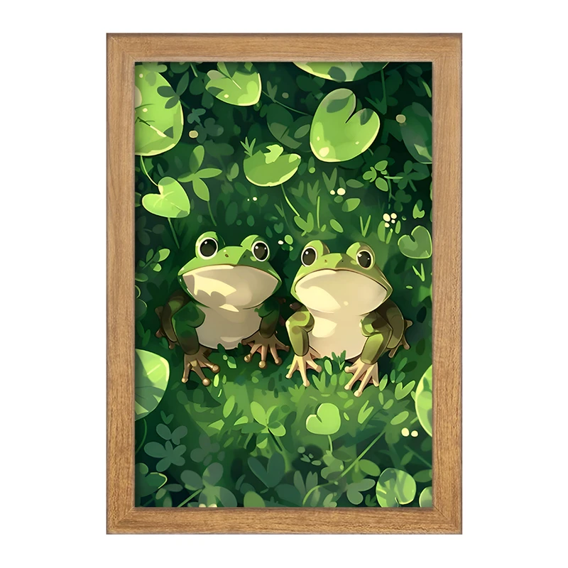 تابلو خندالو مدل قورباغه های بامزه کد F7846