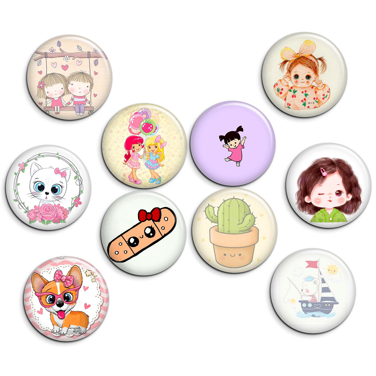 پیکسل پرمانه طرح cute کد pmg.5342 مجموعه 10 عددی