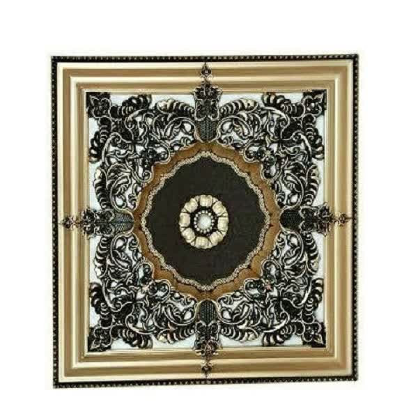 گل سقفی مدل دور لوستری مربع DT90