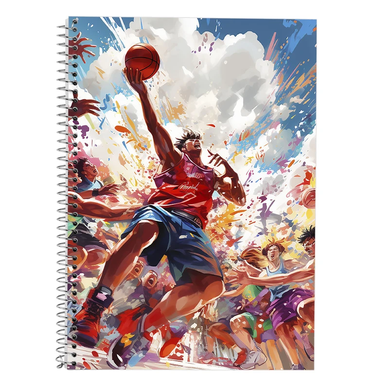 دفتر زبان 50 برگ مدوپد مدل دوخط طرح Gintama کد DF2636