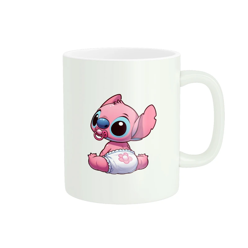 ماگ پادآفرین مدل کارتون استیچ و لیلو Stitch کد PM3892