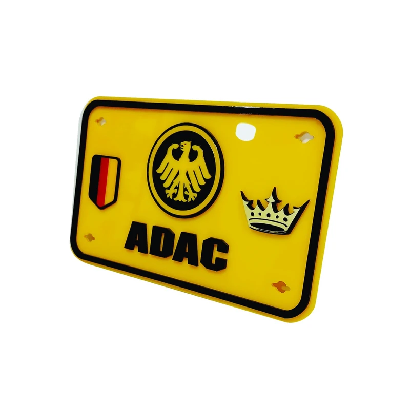 آرم تزئینی طرح مستطیل پلکسی برجسته مدل ADAC-Y