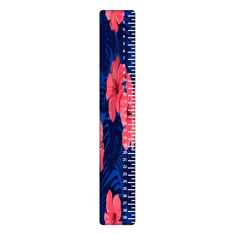 خط کش 30 سانتی متر طرح گل کد 257