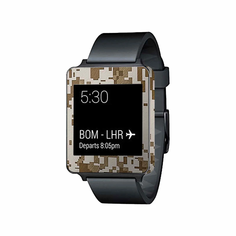  برچسب ماهوت طرح Army-Desert-Pixel مناسب برای ساعت هوشمند ال جی G Watch