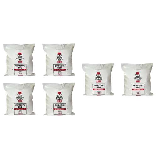 زغال کبابی خودسوز مدل آریو بسته 6 عددی وزن 800 گرمی 