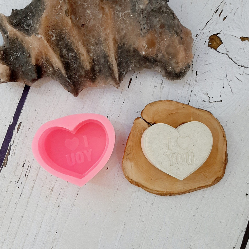 قالب شمع مدل قلب I LOVE YOU