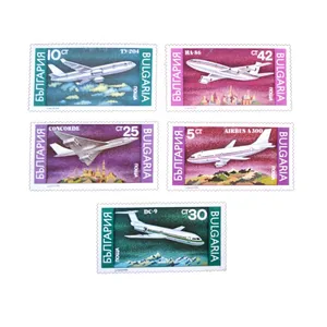 تمبر یادگاری مدل هواپیما کد DS3000 مجموعه 5 عددی