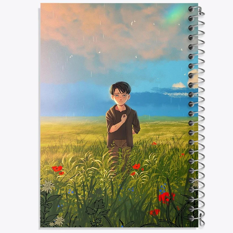 دفتر نقاشی 50 برگ خندالو مدل لیوای انیمه اتک آن تایتان Attack on Titan کد 18588
